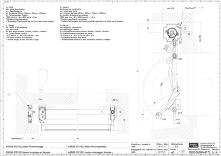 ASR95 (P2152) Moteur montage en façade
