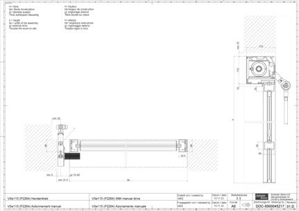 VSe115 (P2264) actionnement manuel