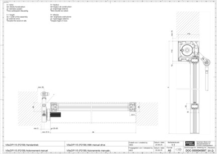 VSeZIP115 (P2158) actionnement manuel