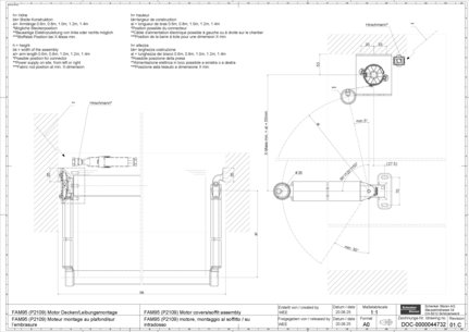 03_FAM95 (P2109) Moteur montage au plafond sur l’embrasure