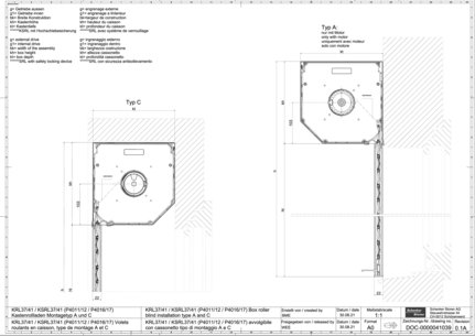 KRL37_41_KSRL37_41 (P4011_12_P4016_17) Volets roulants en caisson, type de montage A et C