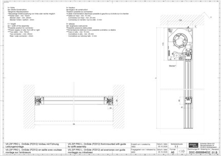 03_VS ZIP PRO L .OnSide (P2312) en saillie avec coulisse montage sur l'embrasure