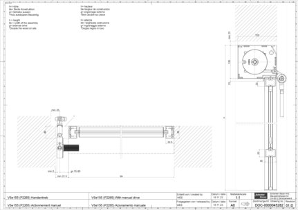 VSe155 (P2265) actionnement manuel