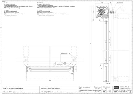 VSe115 (P2264) montants et traverses