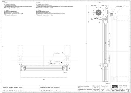 VSe155 (P2265) montants et traverses