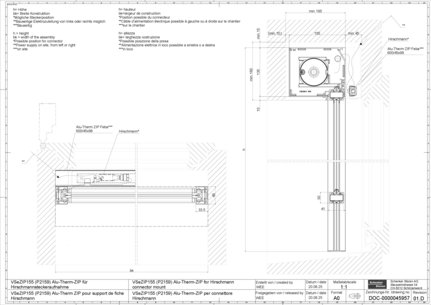 VSeZIP155 (P2159) Alu-Therm ZIP pour support de fiche Hirschmann