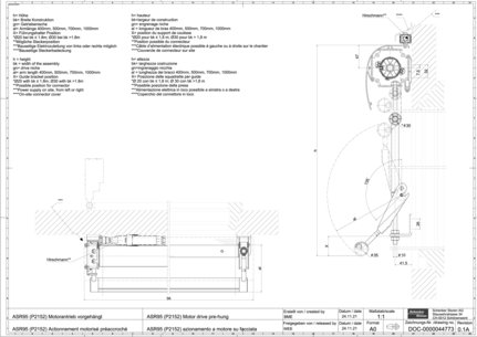 ASR95 (P2152) Actionnement motorisé préaccroché