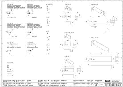 RL37_41_SRL37_41_RL37W (P4001_2_P4006_7_P4022) Coulisses tiges profilées supports de coulisse