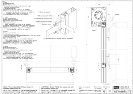 10_VS ZIP PRO L .OnSide (P2312) en façade avec support de coulisse massif pour montage Raico avec tige filetée M8